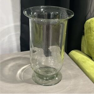 Kirkland Signature Elegant Glass Hurricane Vase From EUC size 12”x7”x5.5”